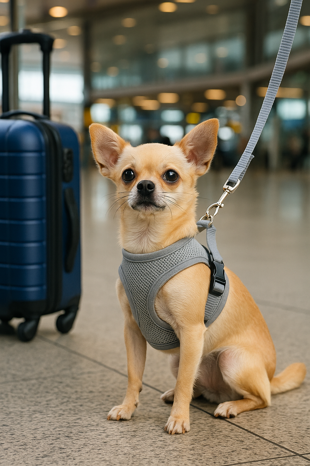 Soft Mesh Travel Harness – Adjustable for Small Dogs & Cats | Breathable & Escape-Proof