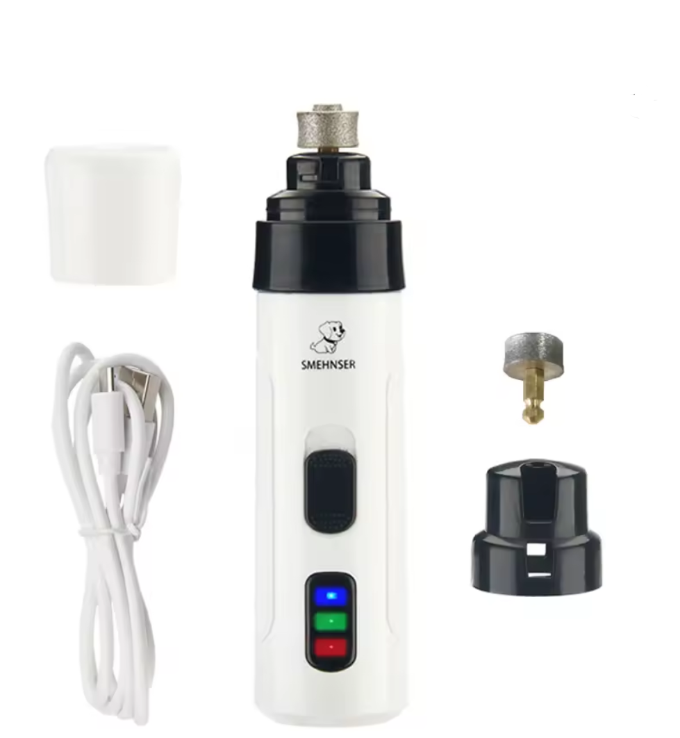 Rechargeable Dog Nail Grinder – Low Noise & Safe Trimming | For Dogs & Cats