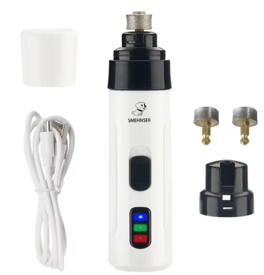 Rechargeable Dog Nail Grinder – Low Noise & Safe Trimming | For Dogs & Cats