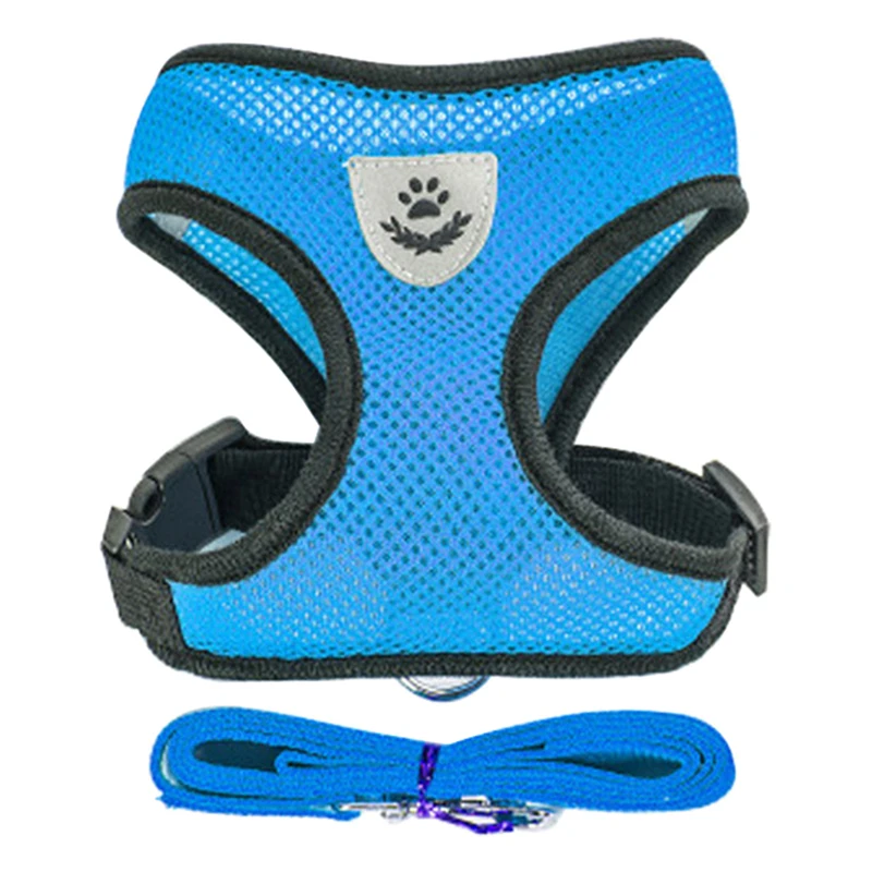 Soft Mesh Travel Harness – Adjustable for Small Dogs & Cats | Breathable & Escape-Proof
