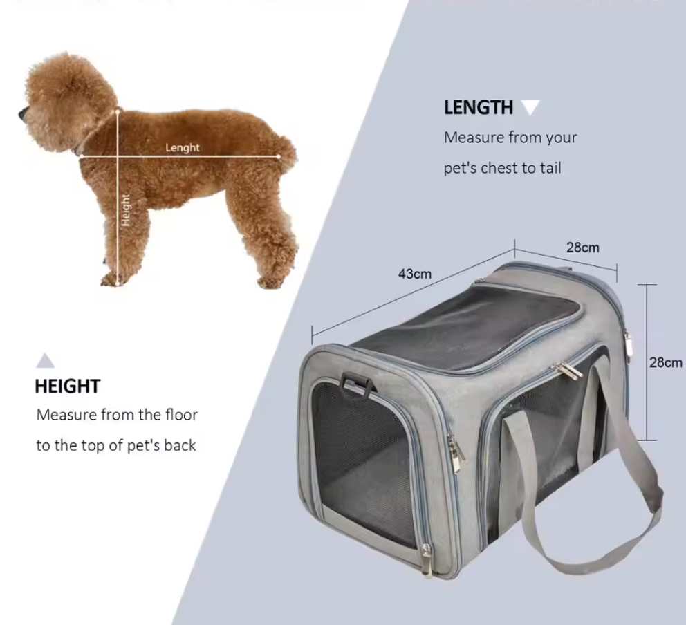 Soft-Sided Pet Travel Carrier – Airline Approved | For Cats & Small Dogs