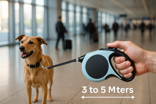 Retractable Dog Leash – 5 to 8 Meters | Lock System & Ergonomic Grip