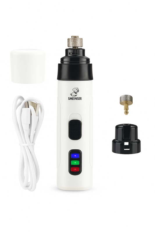 Rechargeable Dog Nail Grinder – Low Noise & Safe Trimming | For Dogs & Cats