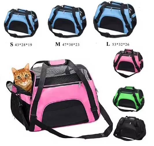 Pet Travel Backpack – Foldable & Breathable | For Cats & Small Dogs
